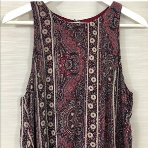 A&F Boho Keyhole Sleeveless Dress